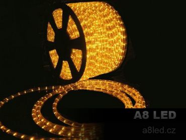 LED had žlutá 100 m 24 diod/m s efektem 